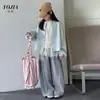 Jaqueta Feminina YOJIA Outono 2026 Novo Estilo Coreano Moda Menina Manga Longa Top Fino Roupas de Outono para Crianças