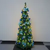 Árbol de Navidad Plegable y Extensible Set para el Hogar Decoraciones Navideñas Árbol Torre de PVC 1.8m Modelo Nuevo Exclusivamente para Ventas Transfronterizas