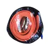 Corda de reboque para trailer personalizada de fábrica, corda de reboque para carro com ganchos duplos, espessura dupla em camada, especializada para resgate, personalizável em comprimento e peso