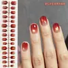 Doudoujia Uñas Postizas Ultra Cortas Estilo Francés Blanco Parches de Uñas Portables Color Nude Uñas Pre-Hechas Uñas Postizas Mayoreo