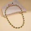 Cadena para Suéter Ovalada Plisada Ajustable Incrustada con Diamantes Retro Europea y Americana Lujo Accesible Moda de Alto Nivel Estilo Palacio Collar para Mujer