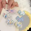 2025 Pinza para el Cabello de Perro a Cuadros de Dibujos Animados Pinza para Flequillo de Chica Dulce Pinza Lateral Accesorios para el Cabello de Estudiante Versátil Tocado