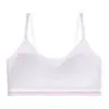 Roupa íntima para desenvolvimento de meninas Estágio II-III, Categoria A, Qualidade Mãe-Bebê, Alças Finas, Decote U, Bojo Fixo, Sutiã de Estudante