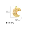 Moda Joker DIY Semiacabado Microincrustado Chapado en Cobre Accesorios de Girasol Accesorios Populares Europeos y Americanos Colgantes de Estrella