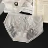 Direto da fábrica puro sexy renda cetim bonito quadril luz luxo plus size seda amoreira virilha cintura calcinhas mulheres
