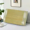 Tapete de Bambu 60x 40cm Capa de Travesseiro de Látex para Adultos Mat de Verão de Seda de Bambu Crianças 50*30cm Travesseiro de Espuma de Memória Fone de Ouvido