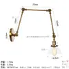 Lámpara de pared de doble sección de hierro y vidrio simple estilo americano para decoración de dormitorio, café, restaurante, Amazon