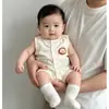 Mono de Verano Estilo Coreano para Niños y Niñas, Mono de Tirantes Delgado de Dibujos Animados para Bebé, Ropa para Aire Acondicionado, Mono Casual