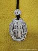 Colgante Buda Natal Santo Patrón Ocho para Hombres y Mujeres Retro Plata y Blanco Collar Doce Zodíaco Ventas Directas de Fábrica Moda