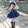 Vestido de Cosplay de Conejito Policía Niña Pequeña Bebé Lolita Falda de Dibujos Animados Verano Niños Dibujos Animados Princesa