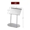 Soporte de mesa para platos con forma de corazón de acero inoxidable, soporte de barra de mesa multifunción, tarjeta de asiento para menú, buffet, comida occidental, asiento boutique