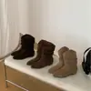 Botas Chelsea plataforma retrô para mulheres 2026 novo estilo, combine com saias, botas largas, botas justas