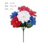 Flores Artificiales Día de la Independencia Ramo Conmemorativo Rojo Blanco Azul Cementerio Bandera Americana Día de los Caídos Decoración del Hogar