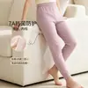 Pantalones de algodón puro de otoño para niños, pantalones térmicos finos Clase A para niñas para usar por dentro, pantalones para el hogar dos en uno para niños que no requieren ropa interior