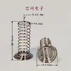 F5-4-4-0.4 Botón Pulsador Interruptor Tipo Excéntrico para Bocina Placa de Circuito Sensor Muelle de Compresión Acero al Carbono Niquelado Puede Ser Soldado