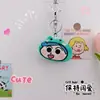 Lindo Llavero Colgante de Crayon Shin que Chirría Creativo Peluche Viento Crayon Shin Nueva Muñeca Adornos para Colgar en la Mochila Escolar