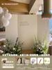 Fondo de pared para decoración de cumpleaños de un año para niños y niñas bebé estilo coreano ins versión familiar simple paquete de tablero kt completo