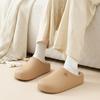 Chinelos de Algodão Impermeáveis para Temporada Feminina Casa Interior Chinelos de Pelo com Solado Macio Outono e Inverno Antiderrapante Doméstico Quente Chinelos de Algodão para Homens Atacado