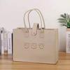 Fábrica Fofo Três Ursos Pequenos Nova Edição Bolsa de Feltro Simples Bolsa de Compras Grande Capacidade Festival da Primavera Logotipo Imprimível