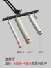Accesorios de moxibustión insertables de cuatro cabezales para el hogar, palillos de moxa Lei Huo, cabezal de moxibustión de tres o cuatro agujas, soporte de moxibustión vertical de pie