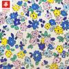 Tela de algodón con estampado floral pequeño, lisa, para ropa infantil japonesa y coreana, para vestir muñecas, zapatos y tela para niños, disponible al por mayor.