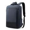 Mochila de Negocios para Hombre Colección Otoño 2022, Bolsa Doble Hombro para Laptop con Diseño de Contraste de Color y Textura 3D, Carga USB