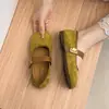 Mocasines de suela blanda, Zapatos planos de noche, Nuevos zapatos Mary Jane para mujer, Estilo casual francés para vestidos, Verano y Otoño 2026