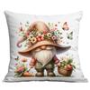 Amazon transfronterizo nuevo funda de almohada elfo jardín de primavera acuarela funda de cojín para sofá de casa al por mayor