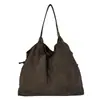 Bolso de Gamuza Retro de Gran Capacidad para Mujer 2026 Nueva Moda Simple para el Trabajo Bolso de Hombro Único Bolso de Mano Tote