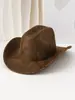 Sombrero de Jazz de Lana Nuevo de Venta Caliente Transfronterizo, Gorro de Una Línea, Sombrero de Ala Ancha, Sombrero de Fieltro, Vaquero Retro Único con Estampado de Serpiente