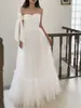 Vestido de novia ligero estilo coreano, sin tirantes, malla simple, sensación de alta gama, tema de estudio, fotografía de viaje al aire libre, vestido estilo bosque, falda abullonada para mujer