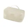 Bolsa Cosmética Transparente de Rede, Grande Capacidade, Sensação de Luxo, Várias Cores, Bolsa de Armazenamento Portátil Feminina, Necessaire