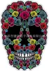 Nuevo Producto Creativo: Colgante de Acrílico para Coche de Mariposa Calavera Rosa, Suministros para Fiesta de Halloween, Decoraciones para el Hogar