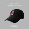 Tio Hu Ji original letra B boné de beisebol dos homens estilo ocidental rosto olhando pequeno soft top pontiagudo boné nicho design chapéu mulheres