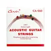 Conjunto de Cordas de Guitarra Acústica Folk Coloridas para Iniciantes, Resistente à Ferrugem, Bronze Fosforoso Aço de Alto Carbono, Cordas Embaladas