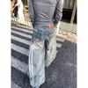 Jeans acampanados retro americanos para hombre, primavera y otoño, estilo cleanfit de alta costura, geniales y casuales, pantalones largos rectos holgados de pierna ancha para hombre