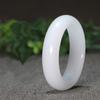 Pulseira de Jade Hetian de Xinjiang Pulseira de Jade Feminina Jade Vivo Grau Suet Jade Branco Pulseira de Jade Seda Dourada
