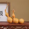 Pieza de arte de calabaza natural con imperfecciones originales, tallada a mano, pintada y decorada, pieza de mano de calabaza para práctica, venta de liquidación al por mayor