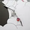 Vigarzhang Unha do Diabo Carta de Amor Pingente de Cone Pontiagudo Brinco de Osso da Orelha Estilo Doce Cool Brincos Únicos Exquisitos Novo Modelo