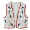 Fabricante de ropa para mujer transfronterizo al por mayor 2026 AliExpress venta caliente moda casual chalecos bordados