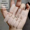 PMMA Resistente e Apertado Peças de Unha Fosco Dupla Face Sem Gravação Código de Lixa Peças de Unha Coloridas Unha Trapezoidal Arte de Unha Cor Natural