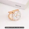 Atacado do Fabricante Lenço de Seda Camélia Botões de Pérola Cinto de Moda Nó Botões de Metal Botões de Camisa Multifuncionais