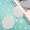 Paleta de plástico com pezinhos flor de ameixa três linhas paleta multimodelo paleta acrílica para aquarela infantil atacado