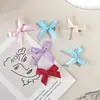 4cm Presilha de Cabelo Fofa com Laço Y2K Multicor Fita de Ballet Mini Bico de Pato Acessórios de Cabelo Headwear