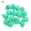 Flores de Espuma de 3.5cm Rosas Oso Rosa Unicornio Flor Artificial Decorativa Hecha a Mano Corona Alta Simulación