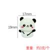 Tubo de Bambú de Dibujos Animados Tridimensional Panda Pegamento Crema Resina Accesorios DIY Joyería Imán de Refrigerador Adornos Pequeños de Escritorio Accesorios DIY