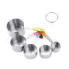 Cuchara medidora taza medidora juego de 10 piezas acero inoxidable con escala taza medidora mango magnético cuchara de bola excavadora cuchara medidora mango arcoíris panadero