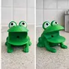 Estante Secador de Esponja con Forma de Rana Impreso en 3D, Estante de Almacenamiento para Paños de Cocina, con Agujeros de Drenaje Integrados