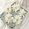 Flor Dália Simulada 9cm Cabeça de Flor DIY Flor Falsa Flor de Seda Grampo de Cabelo Flor Acessórios para Roupas Chapéus Adereços de Fotografia Parede de Flores