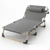 Cama individual plegable para siestas en la oficina, cama portátil para acompañante de hospital, sillón reclinable de doble uso fácil de usar